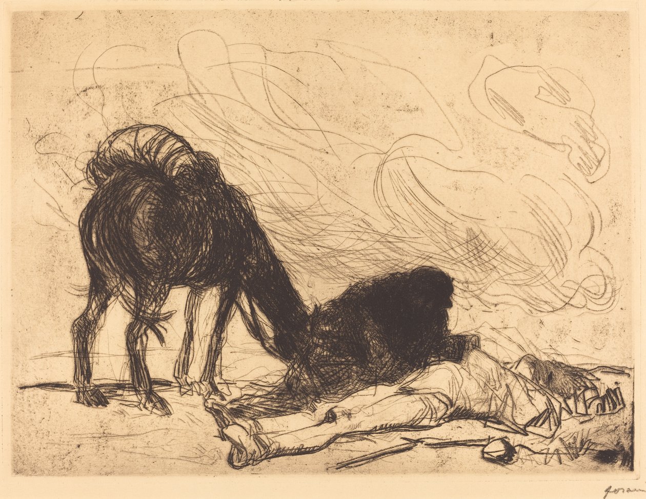 Den barmhärtige samariten av Jean Louis Forain