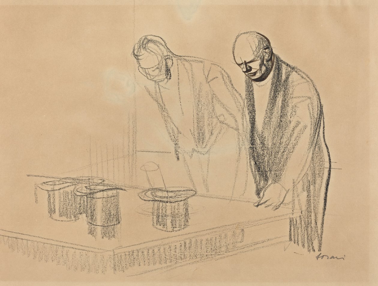 De allierades hattar [recto], ca. 19141919. av Jean Louis Forain
