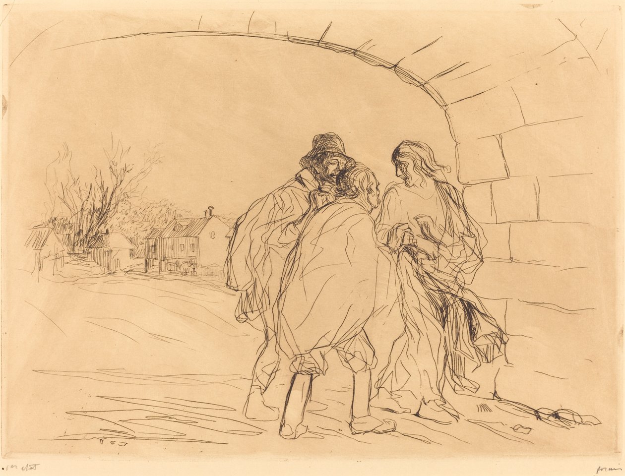 Mötet under bågen (första plattan) av Jean Louis Forain