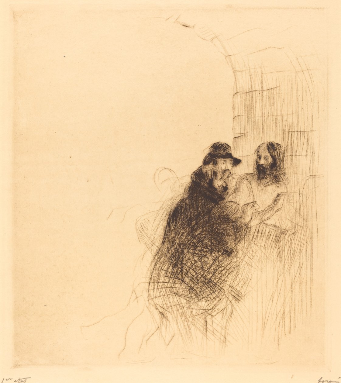 Mötet under bågen (andra plattan) av Jean Louis Forain
