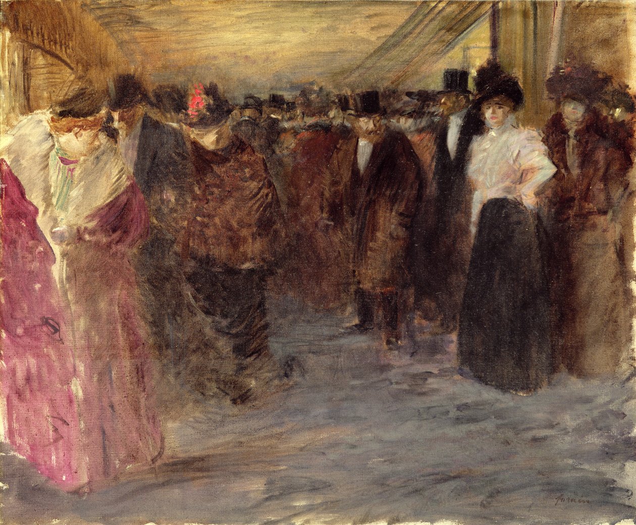 Musikhuset, ca 1890 av Jean Louis Forain