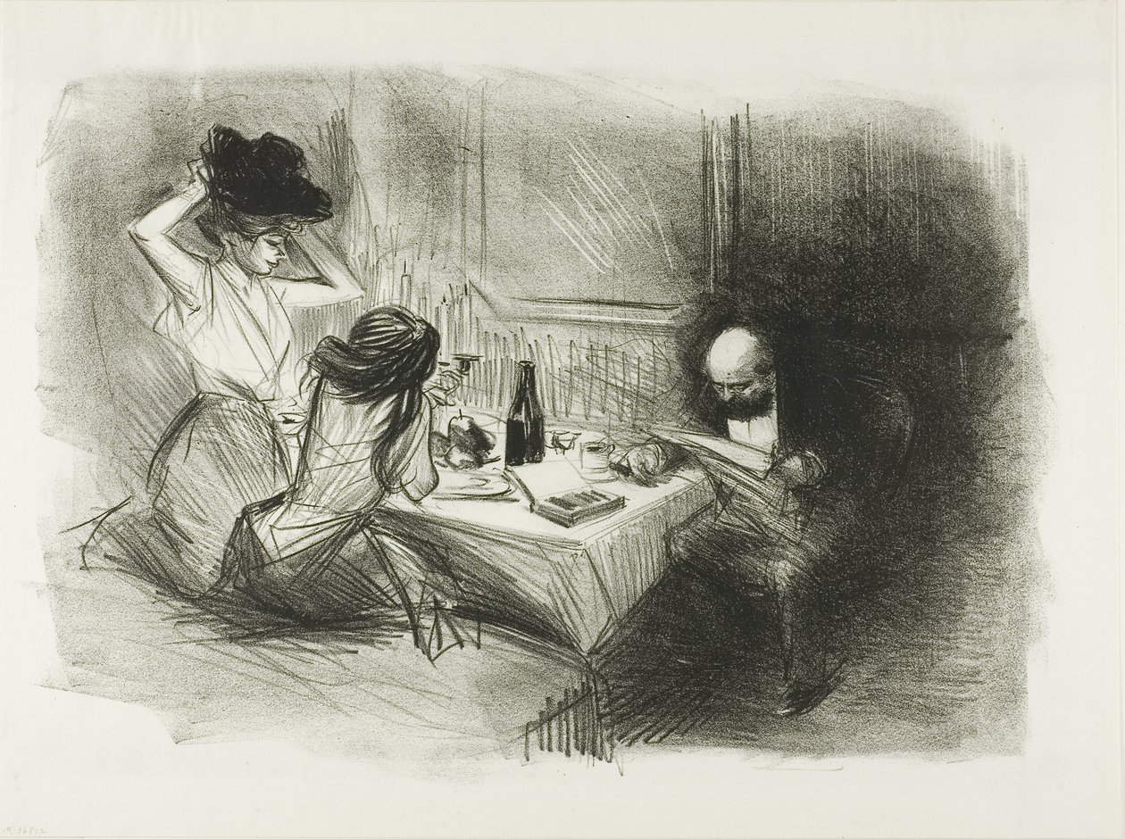 Den privata matsalen, femte tallriken av Jean Louis Forain