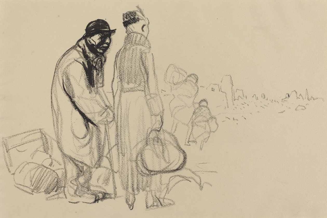 Återkomsten, c. 19141919. av Jean Louis Forain