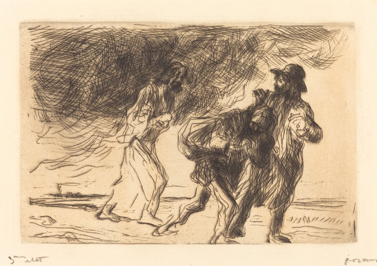 Vägen till Emmaus (första plattan) av Jean Louis Forain