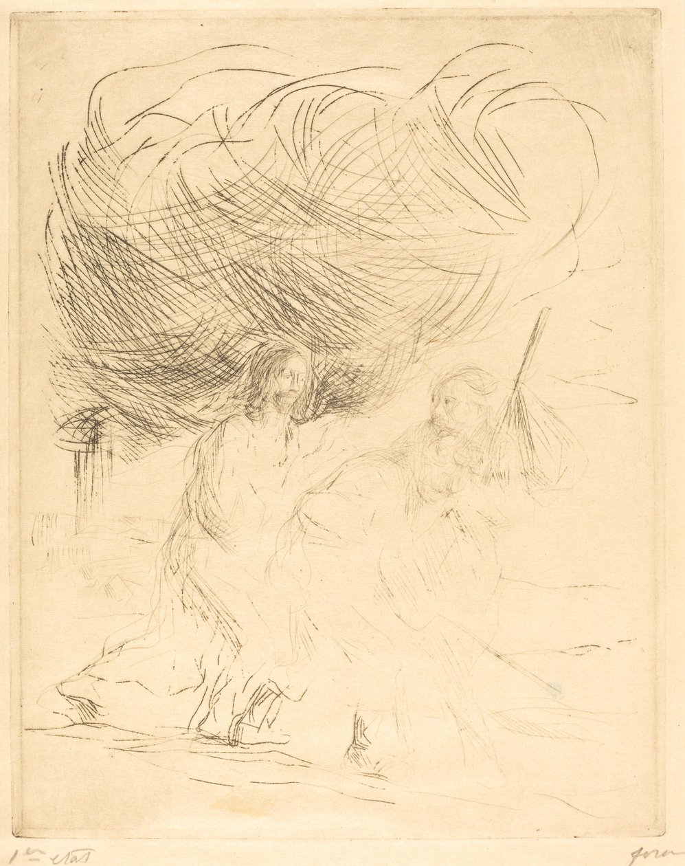 Vägen till Emmaus (andra plattan) av Jean Louis Forain