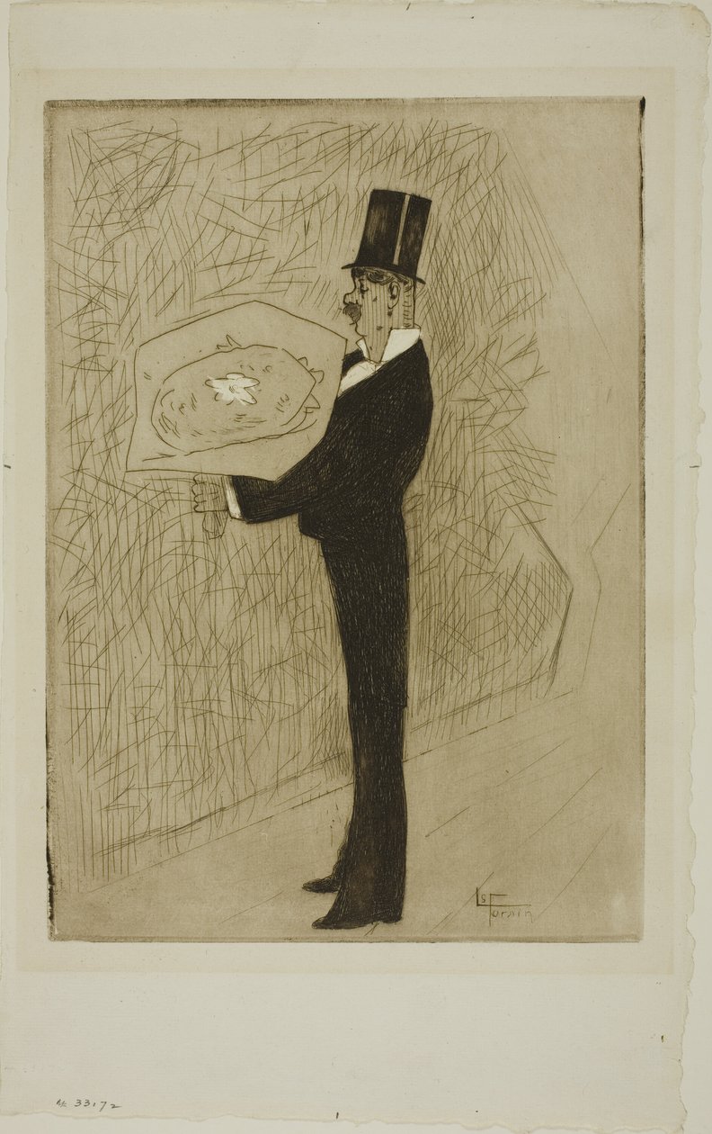 Toffen med en bukett av Jean Louis Forain