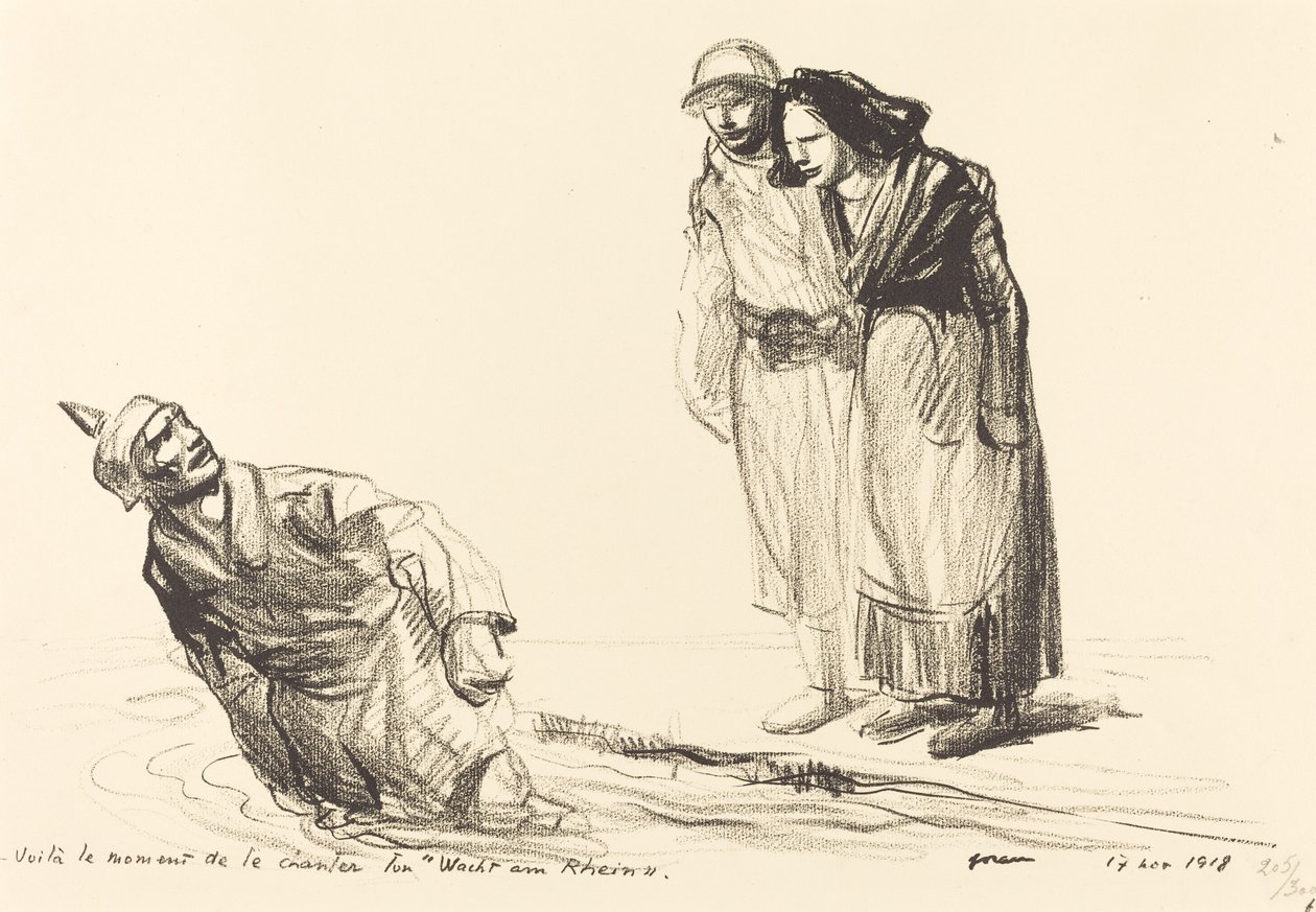 Detta är ögonblicket du sjunger "Wacht am Rhein" av Jean Louis Forain
