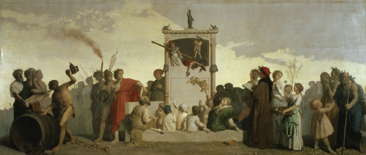 Den mänskliga komedin, ca 1852 av Jean Louis Hamon