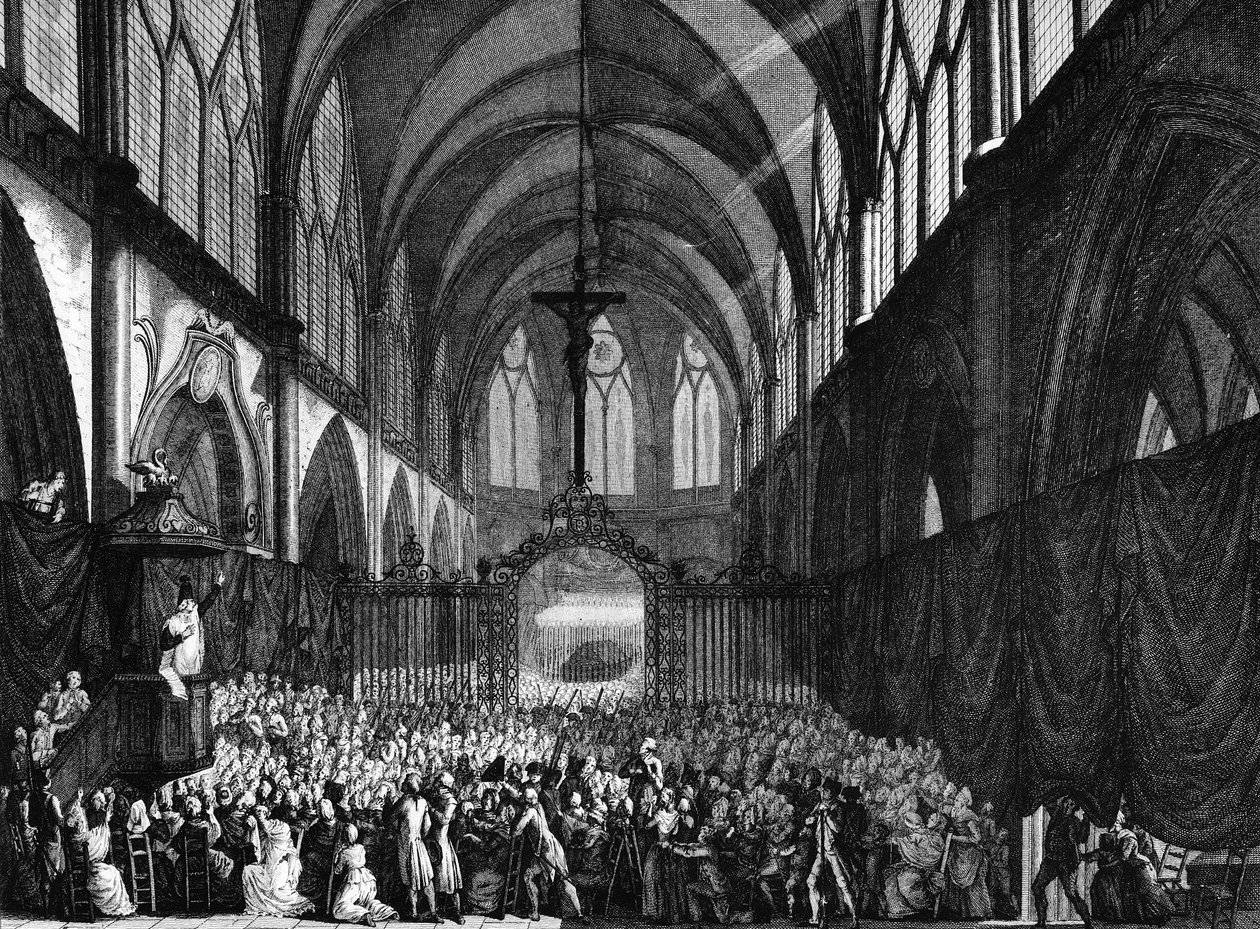 Franska revolutionen: Begravningsgudstjänst i Saint Jacques de l