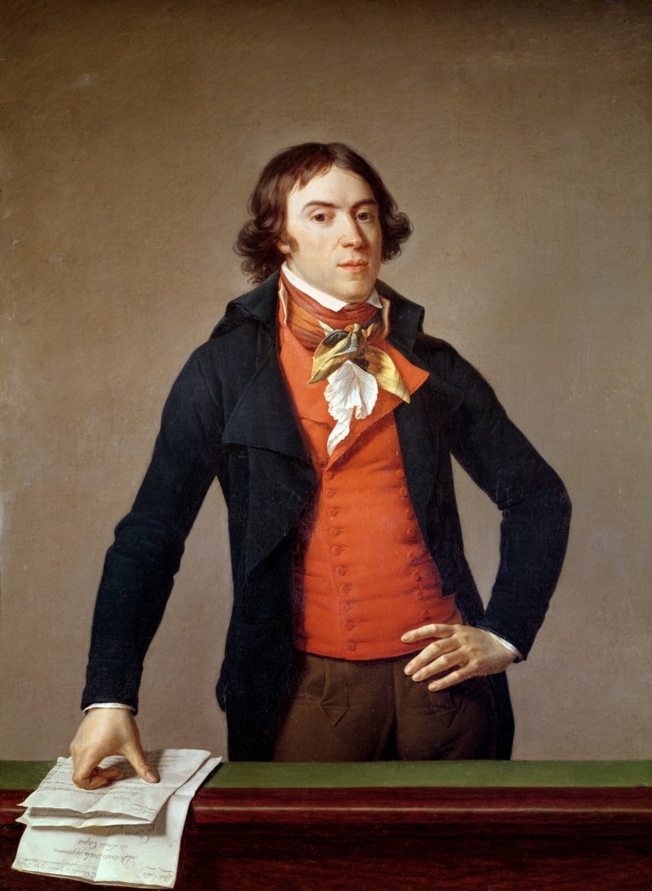 Bertrand Barere de Vieuzac (1755-1841) med Ludvig XVI:s dom (1754-93) 4 januari 1793 av Jean Louis Laneuville