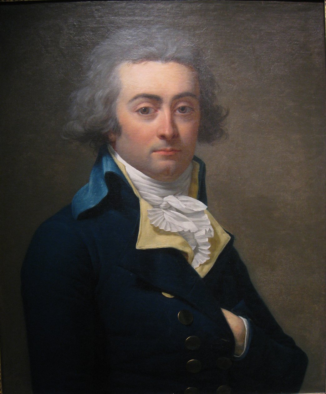 Porträtt av Marie-Jean Hérault de Séchelles 1759-1794, andra hälften av 1700-talet. av Jean Louis Laneuville