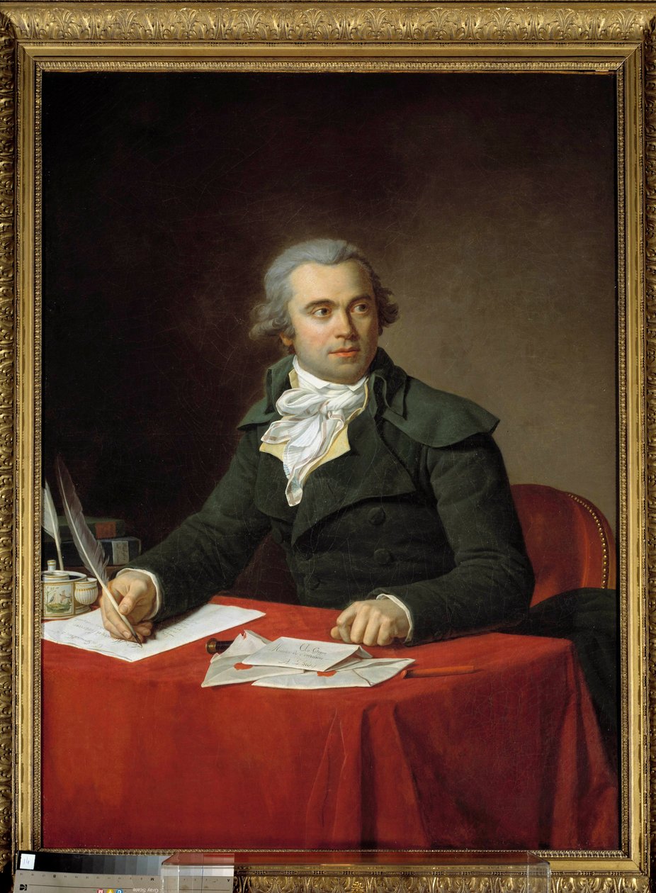 Porträtt av inrikesminister Jules Francois Pare (1755-1819) från 1793 till 1794 Målning av Jean Louis Laneuville (1748-1826) 1793 Paris, Musee Carnavalet av Jean Louis Laneuville