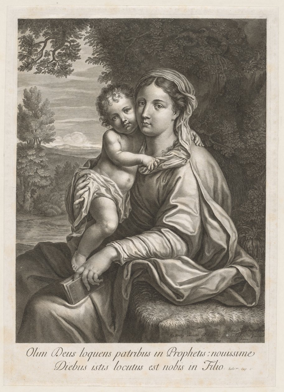 Madonna och barn av Jean Louis Roullet
