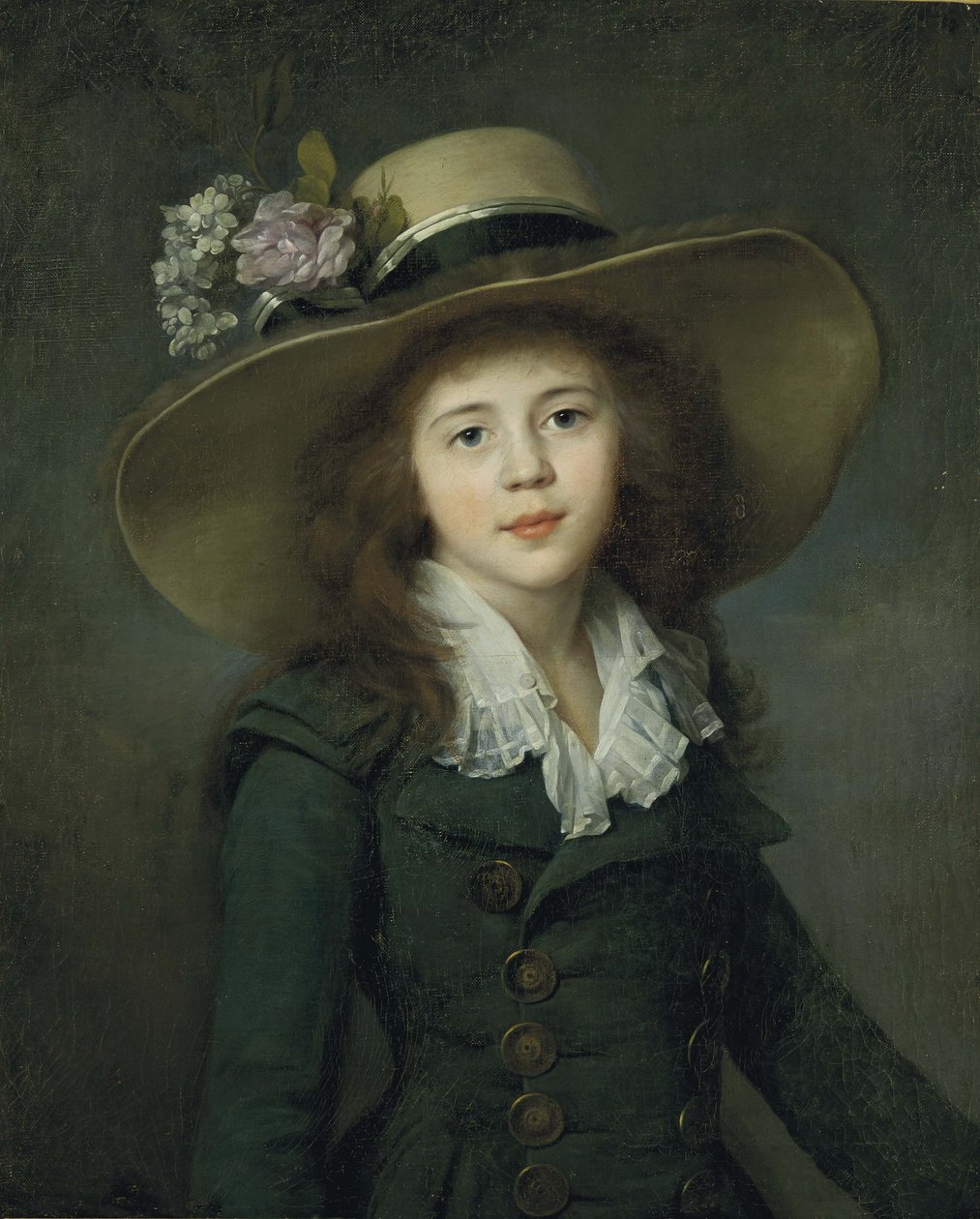 Friherrinnan Elizaveta Alexandrovna Stroganova 1779-1818, tidigt 1780s. av Jean Louis Voille