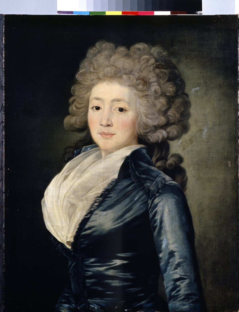 Porträtt av Olga Zherebtsova (Porträtt av Olga Zherebtsova). Olga Zherebtsova, född Zubova, även känd som Madame Gerebtzoff (1755-1849). Målning av Jean Louis Voille (1744- efter 1803). Olja på duk, 73,5 x 58 cm, andra hälften av 1700-talet. konst f av Jean Louis Voille