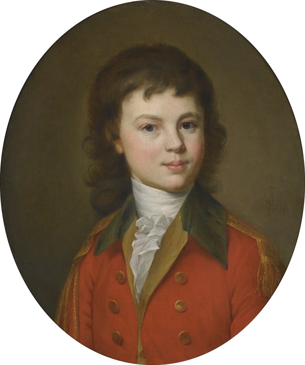 Porträtt av greve Pavel Alexandrovich Stroganov 1774-1817, 15 år gammal av Jean Louis Voille