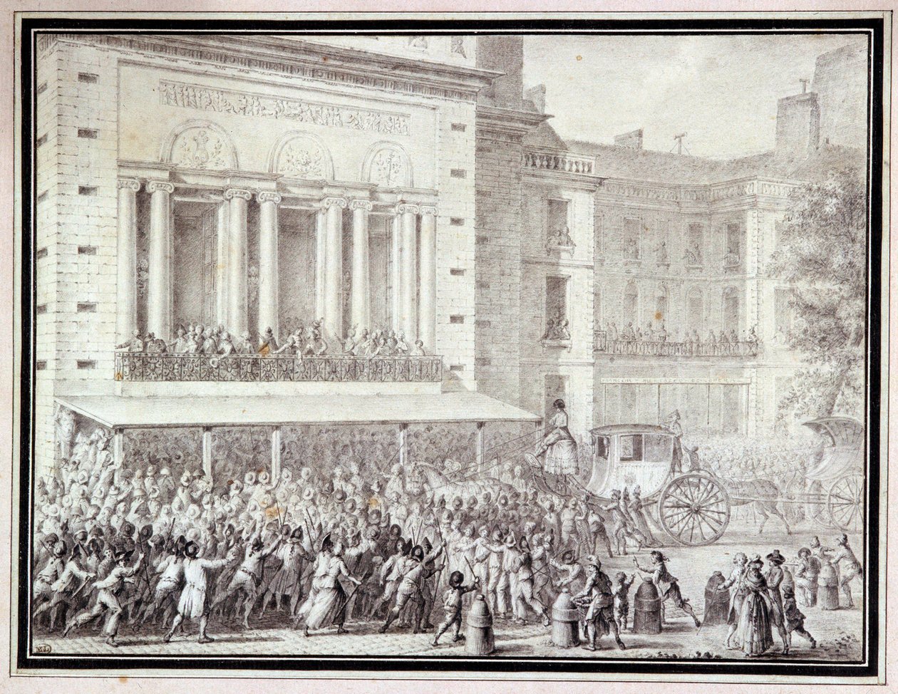Människorna som stänger operans dörrar: 12 juli av Jean Louis the Younger Prieur
