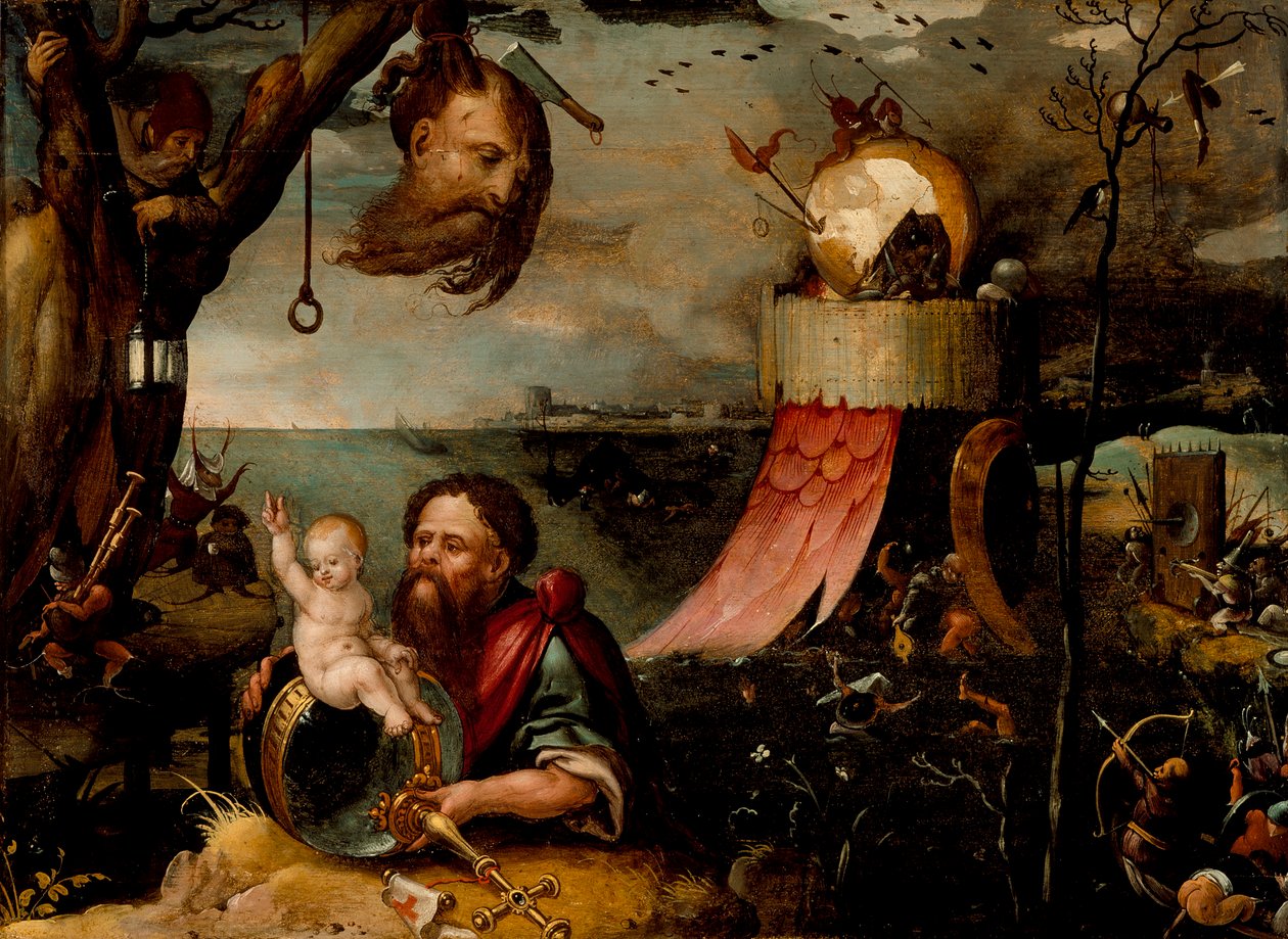 Sankt Christopher och Kristusbarnet, ca 1550 av Jean Mandyn