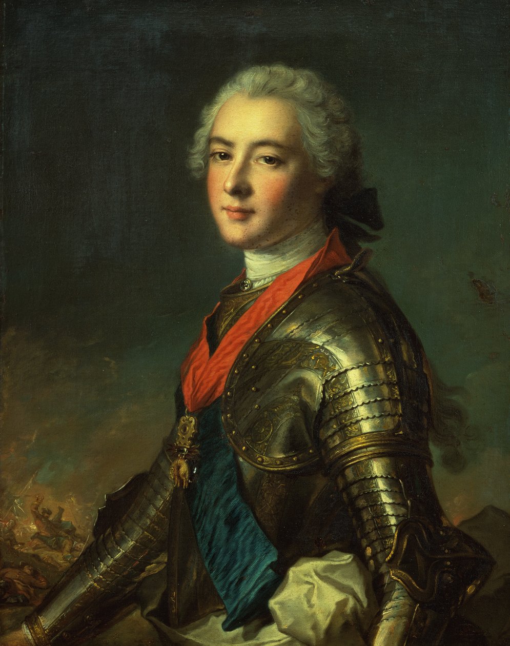 Porträtt av Louis Jean Marie de Bourbon, hertig av Penthievre (olja på duk) av Jean Marc (studio of) Nattier