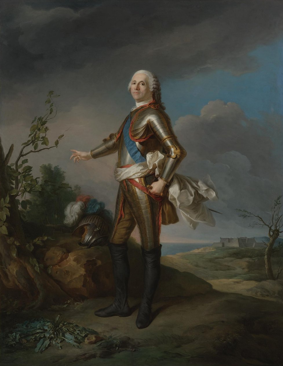 Armand de Vignerot du Plessis 1696-1788, hertig av Richelieu, marskalk av Frankrike av Jean Marc Nattier