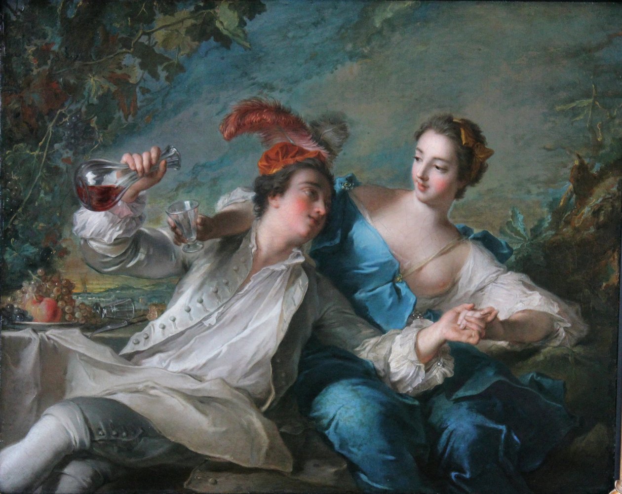 Tyska: Die Liebenden De älskande av Jean Marc Nattier