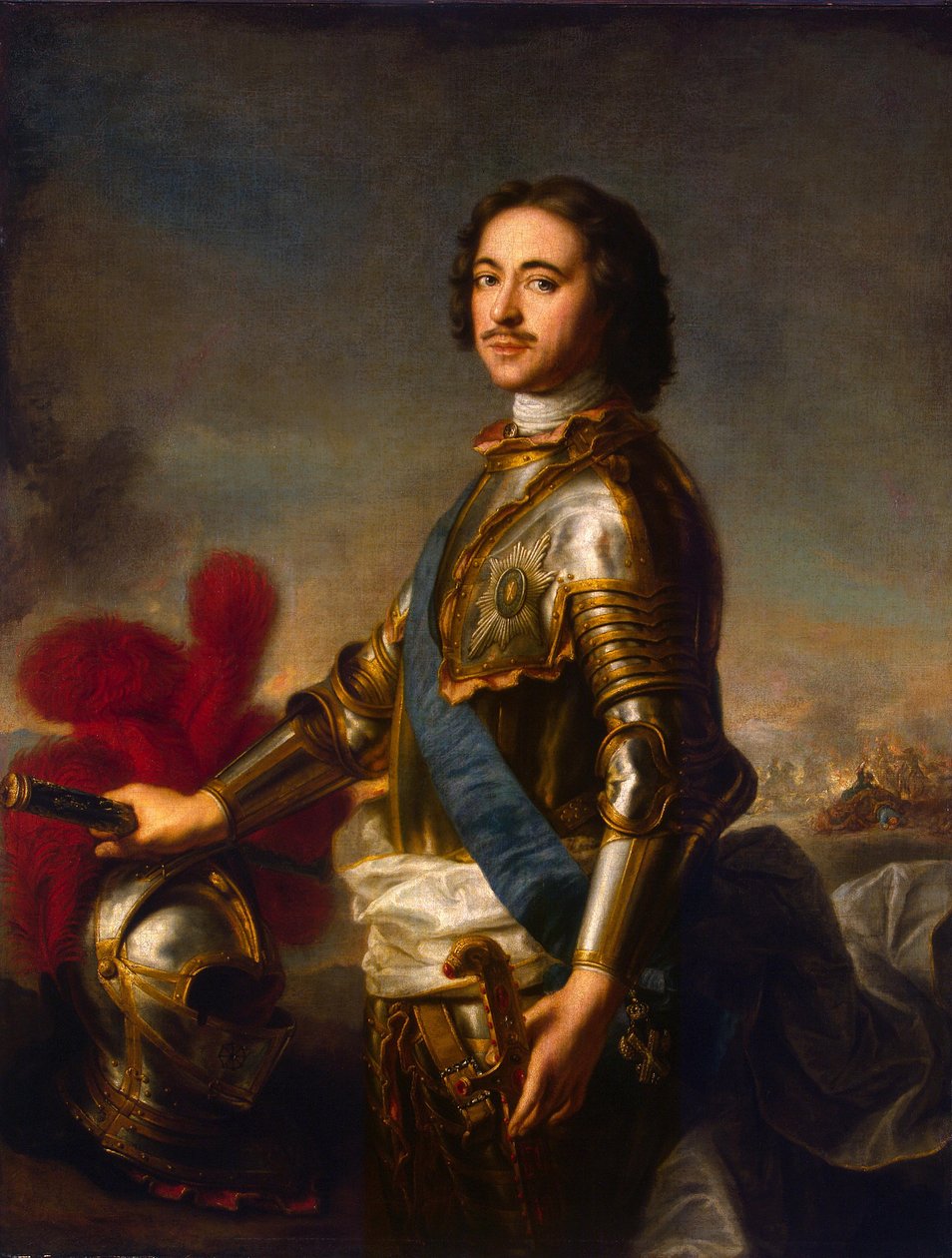 Porträtt av Peter I (1672-1725) av Jean Marc Nattier