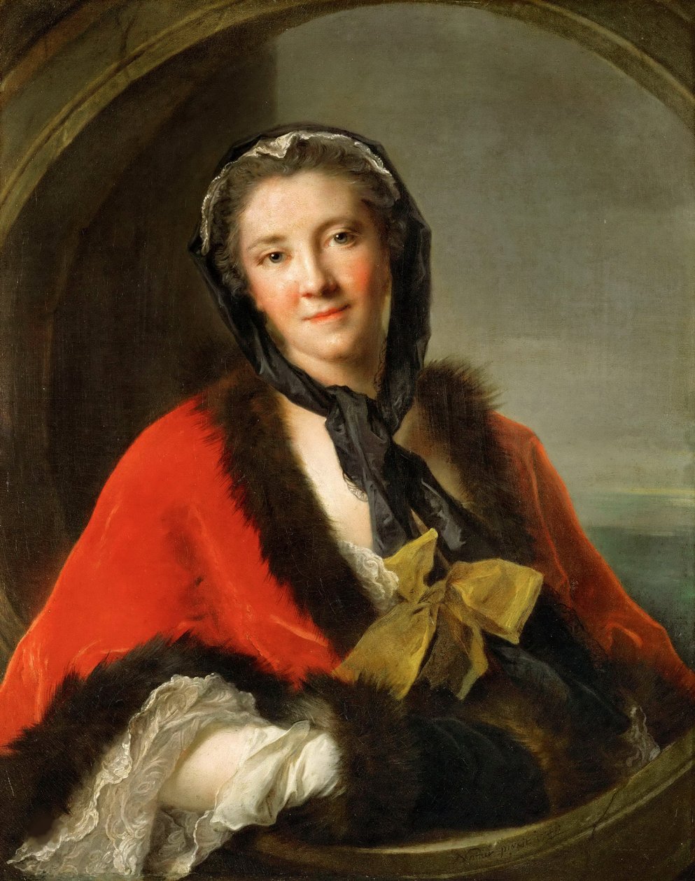 Grevinnan Tessin, 1741. av Jean Marc Nattier