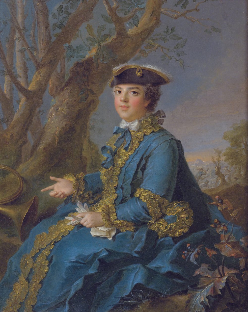 Louise Élisabeth av Frankrike 1727-1759, hertiginna av Parma, 1760 av Jean Marc Nattier