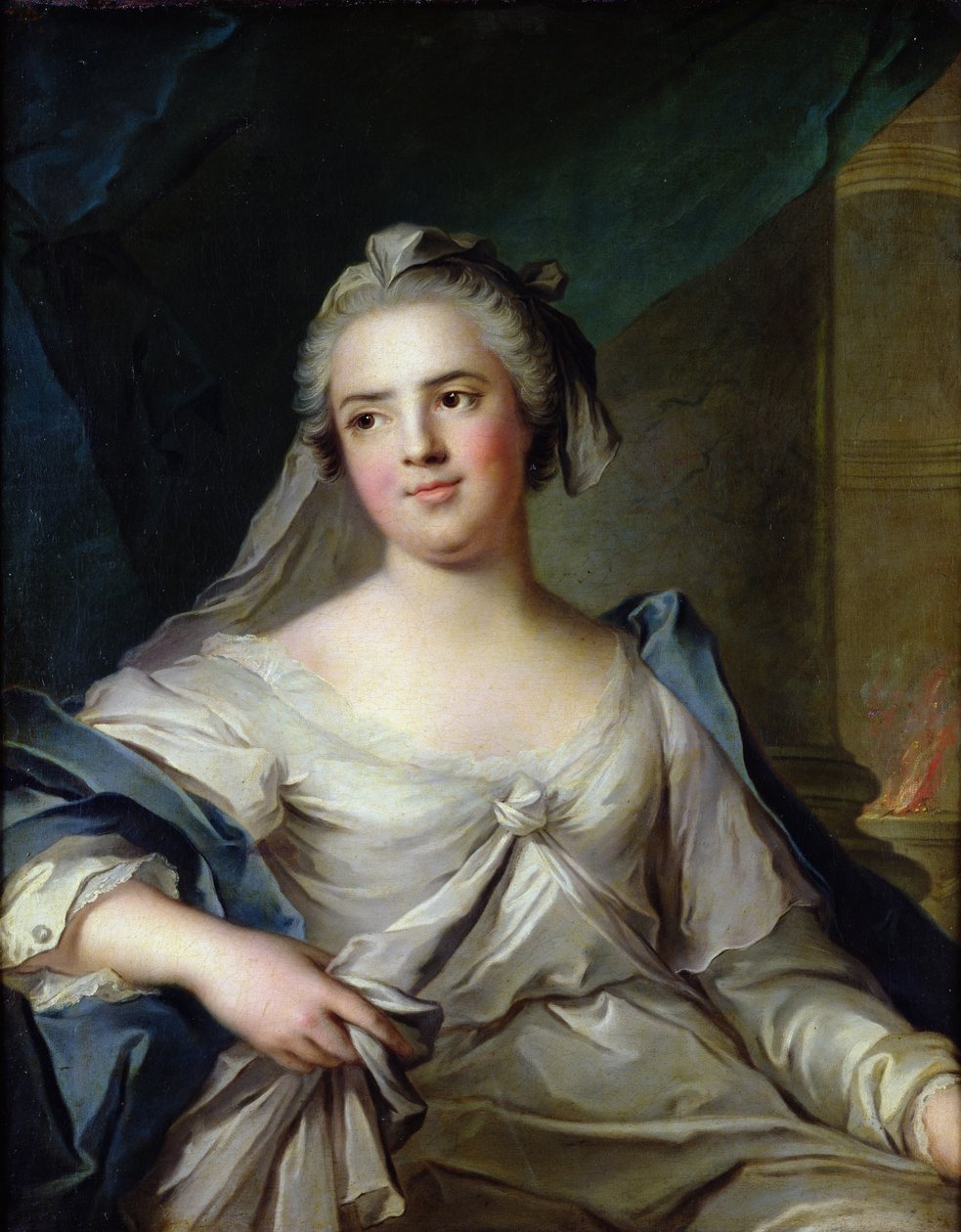 Madame Henriette som en vestalisk jungfru, 1751 av Jean Marc Nattier