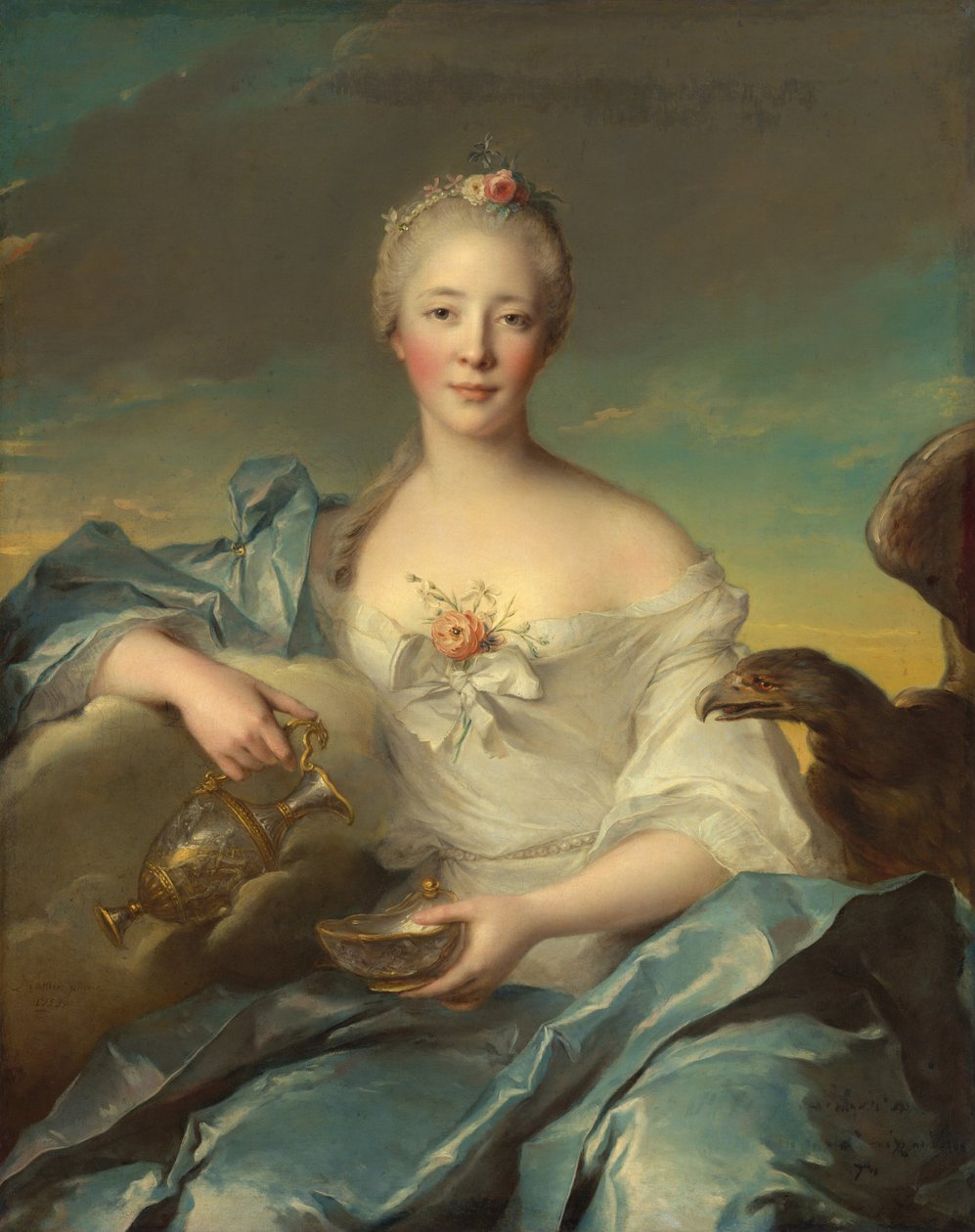Madame Le Fèvre de Caumartin som Hebe av Jean Marc Nattier