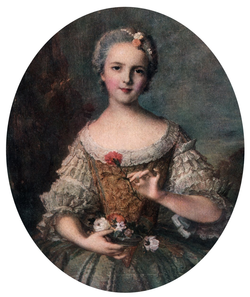 Madame Louise, dotter till Ludvig XV, mitten av 1700-talet 1912. av Jean Marc Nattier