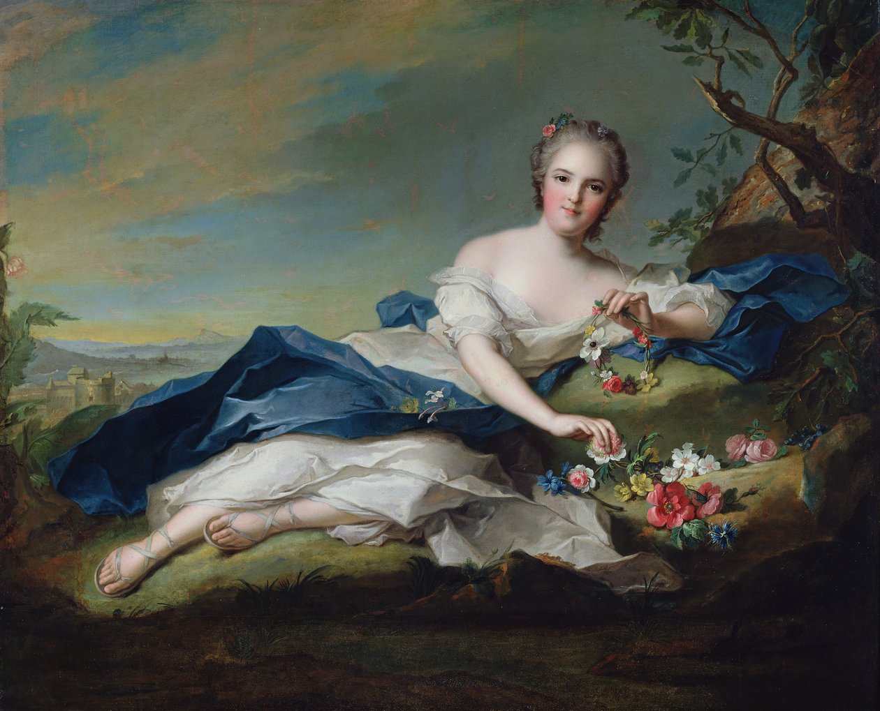 Porträtt av Henriette av Frankrike, ca 1742 av Jean Marc Nattier