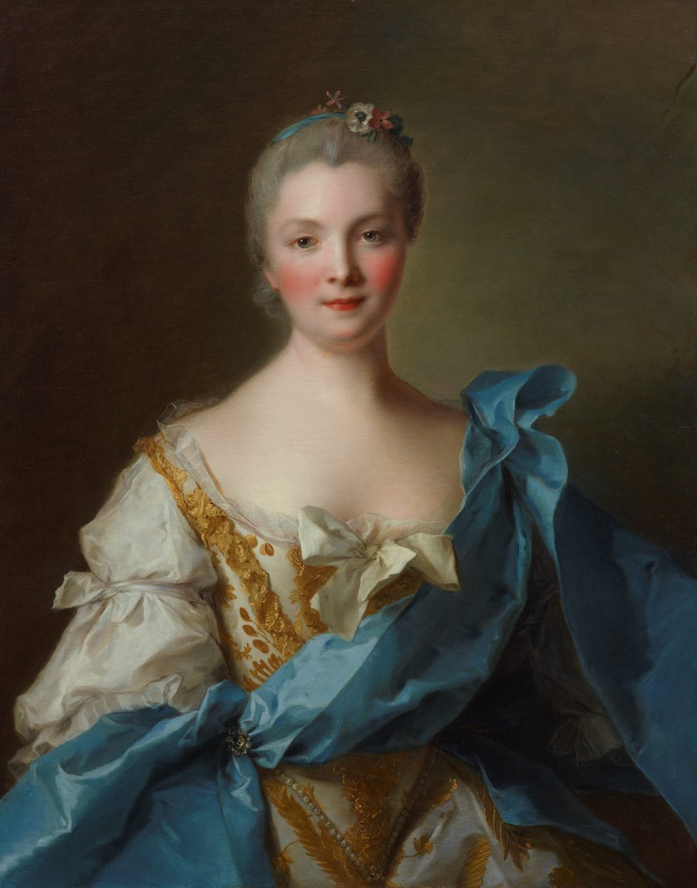 Porträtt av Madame de La Porte, 1754 av Jean Marc Nattier