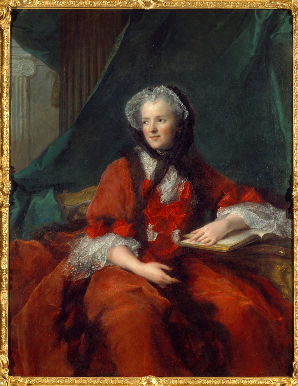 Porträtt av Marie Lescszinska, Frankrikes drottning (Leczinska, Lescszinka eller Leszinka av Jean Marc Nattier
