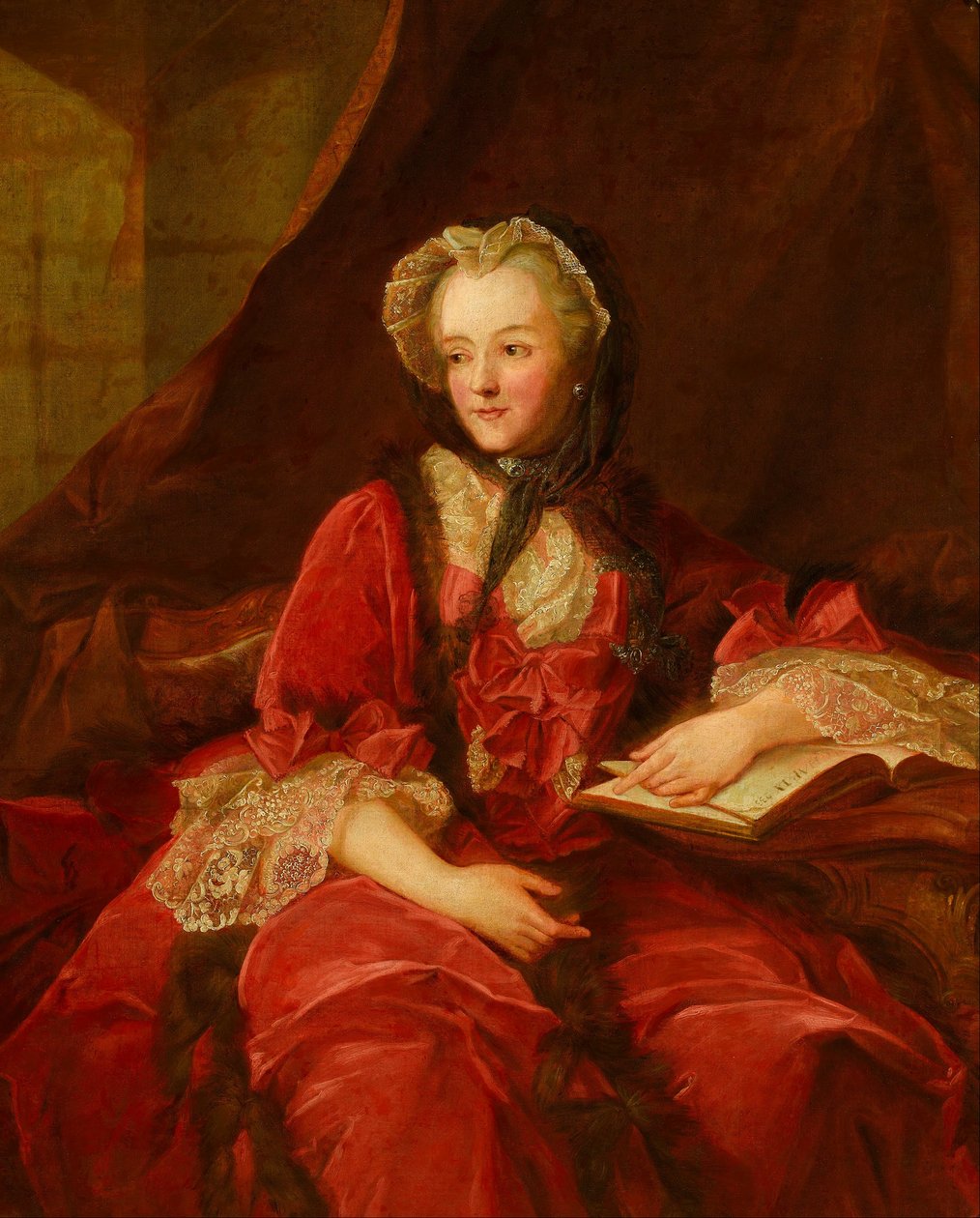 Porträtt av Marie Leszczyńska av Jean Marc Nattier