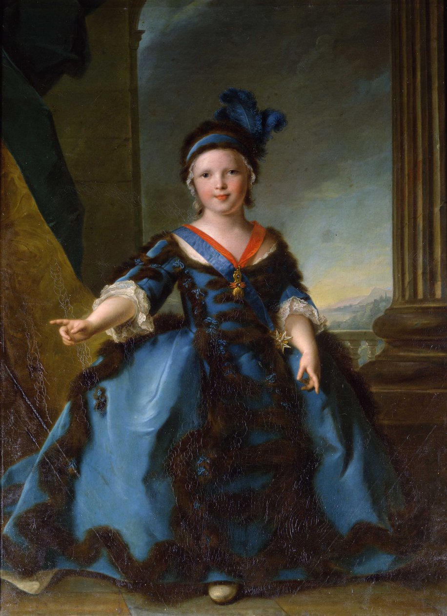 Porträtt av prins Louis Joseph Xavier, hertig av Bourgogne 1751-1761 av Jean Marc Nattier