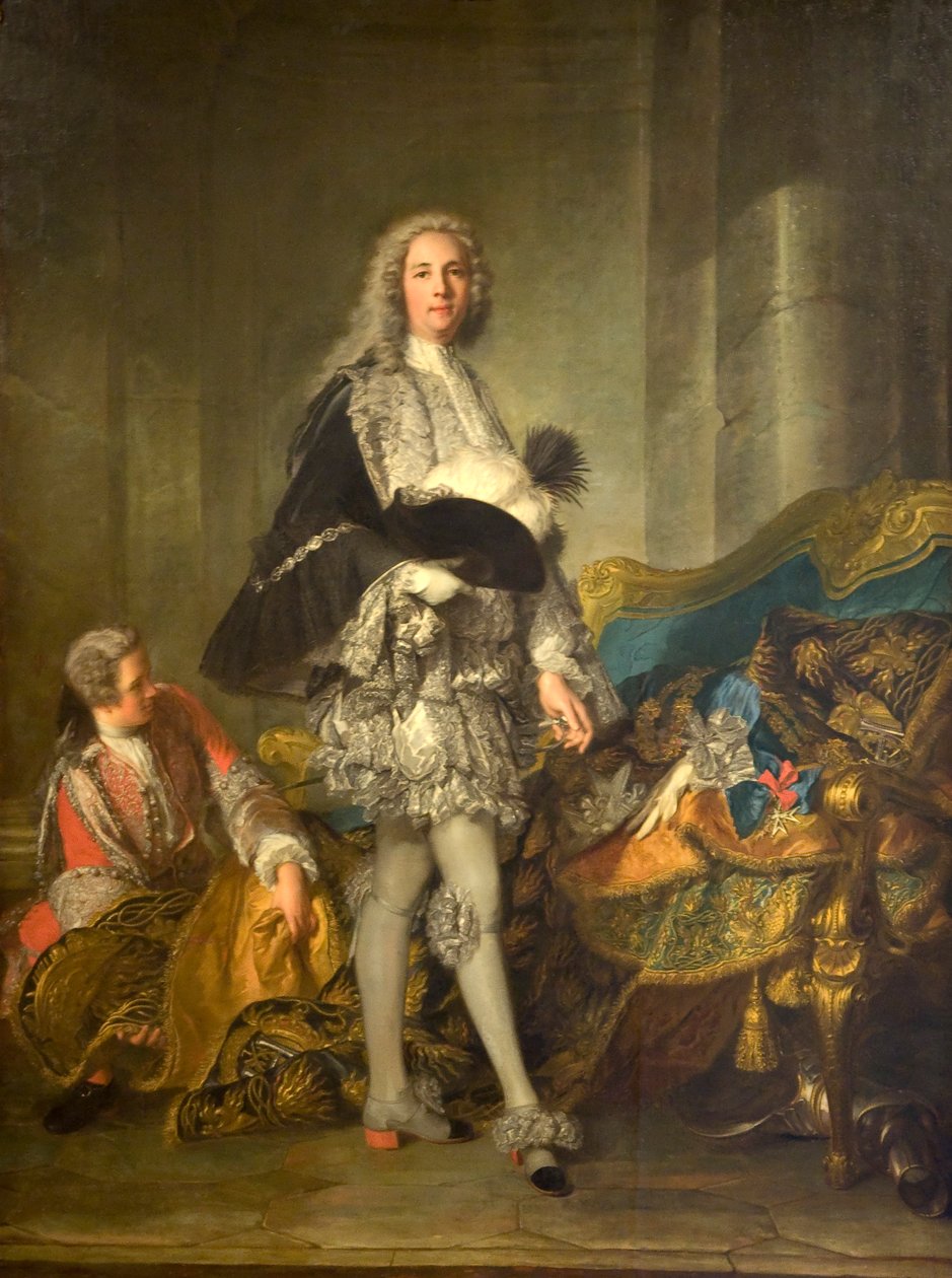 Porträtt av hertig Richelieu, marskalk av Frankrike (1696-1788) av Jean Marc Nattier