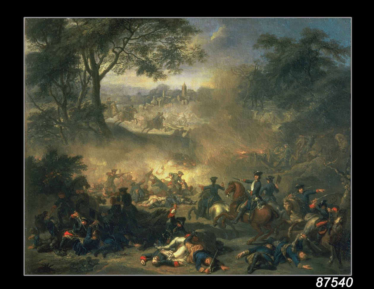 Slaget vid Poltava 1709, 1717 av Jean Marc Nattier