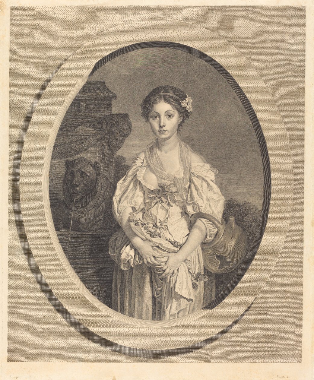 Den trasiga kannan av Jean Massard after Jean Baptiste Greuze