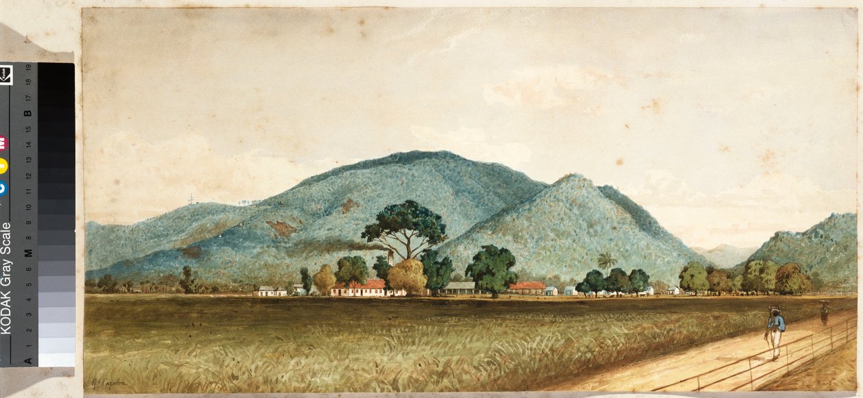 St. Clare Sockerfabriken, Port of Spain, Trinidad av Jean Michel Cazabon