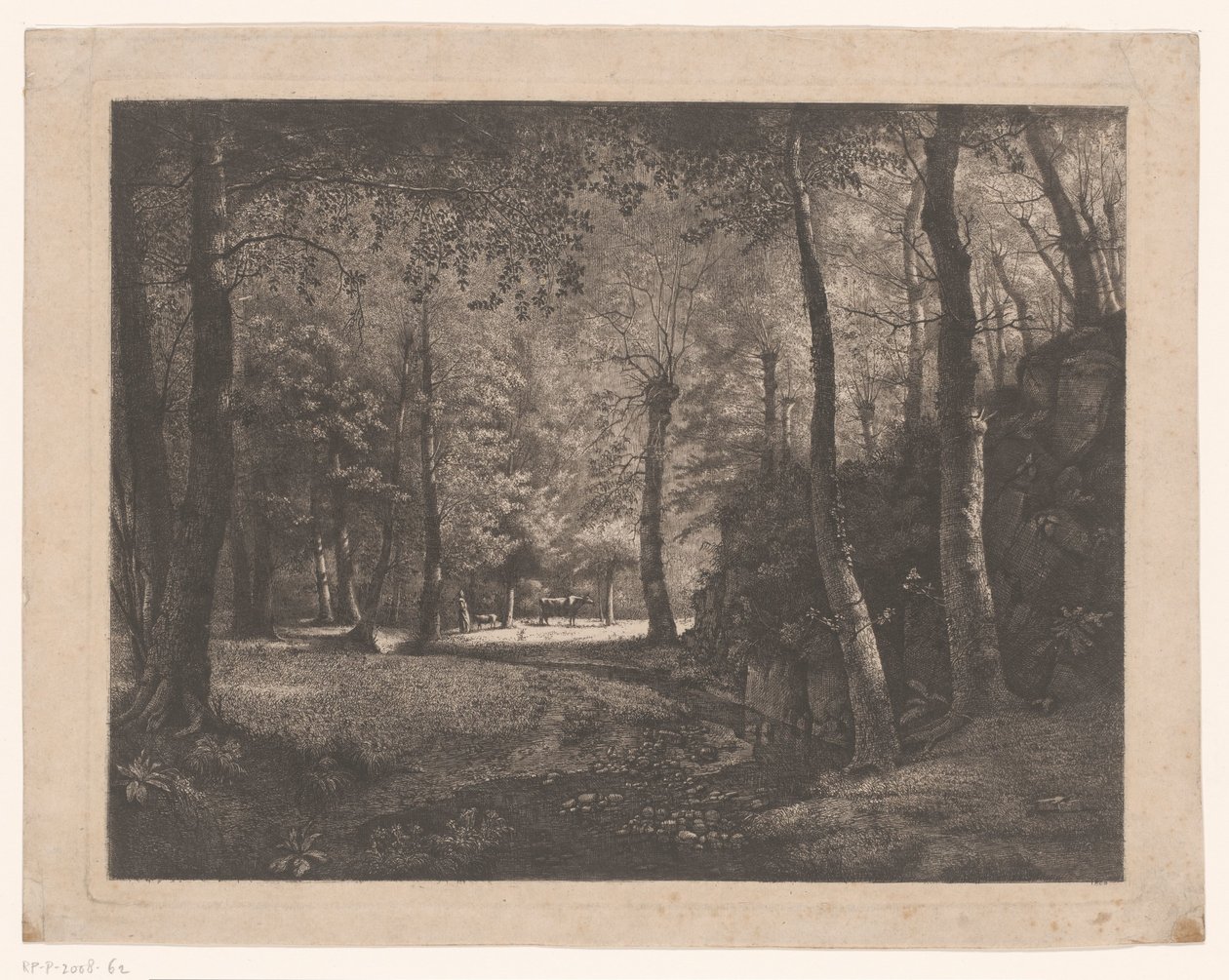Herdinna i skogen av Rochecardon av Jean Michel Grobon
