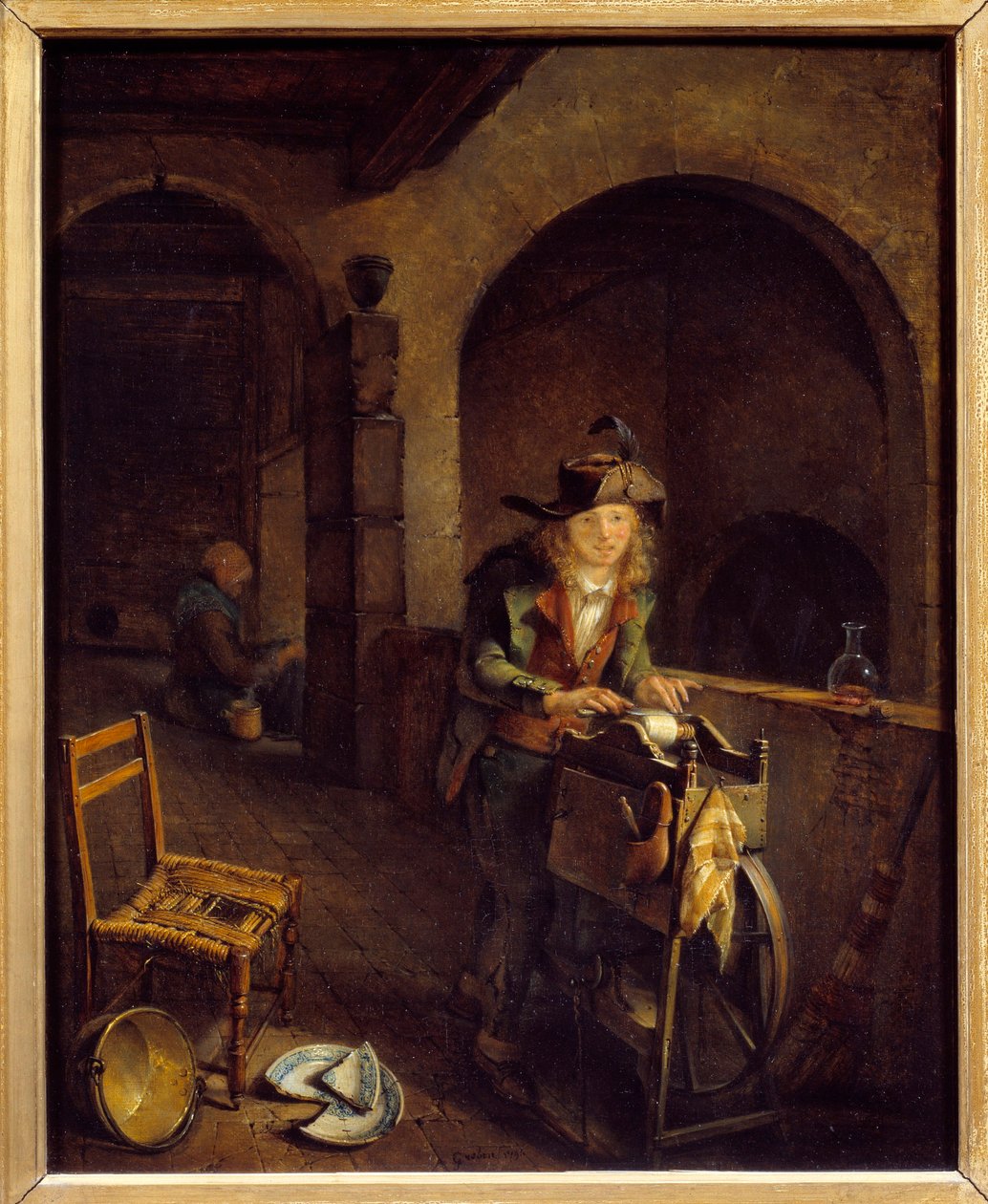 Den lilla kvarnen Målning av Jean Michel Grobon (1770-1853) 1794 Lyon, Museum of Fine Arts av Jean Michel Grobon