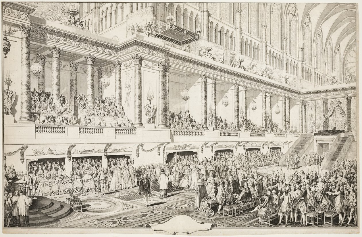 Ludvig XVI:s ed vid hans investitur av Jean Michel Moreau