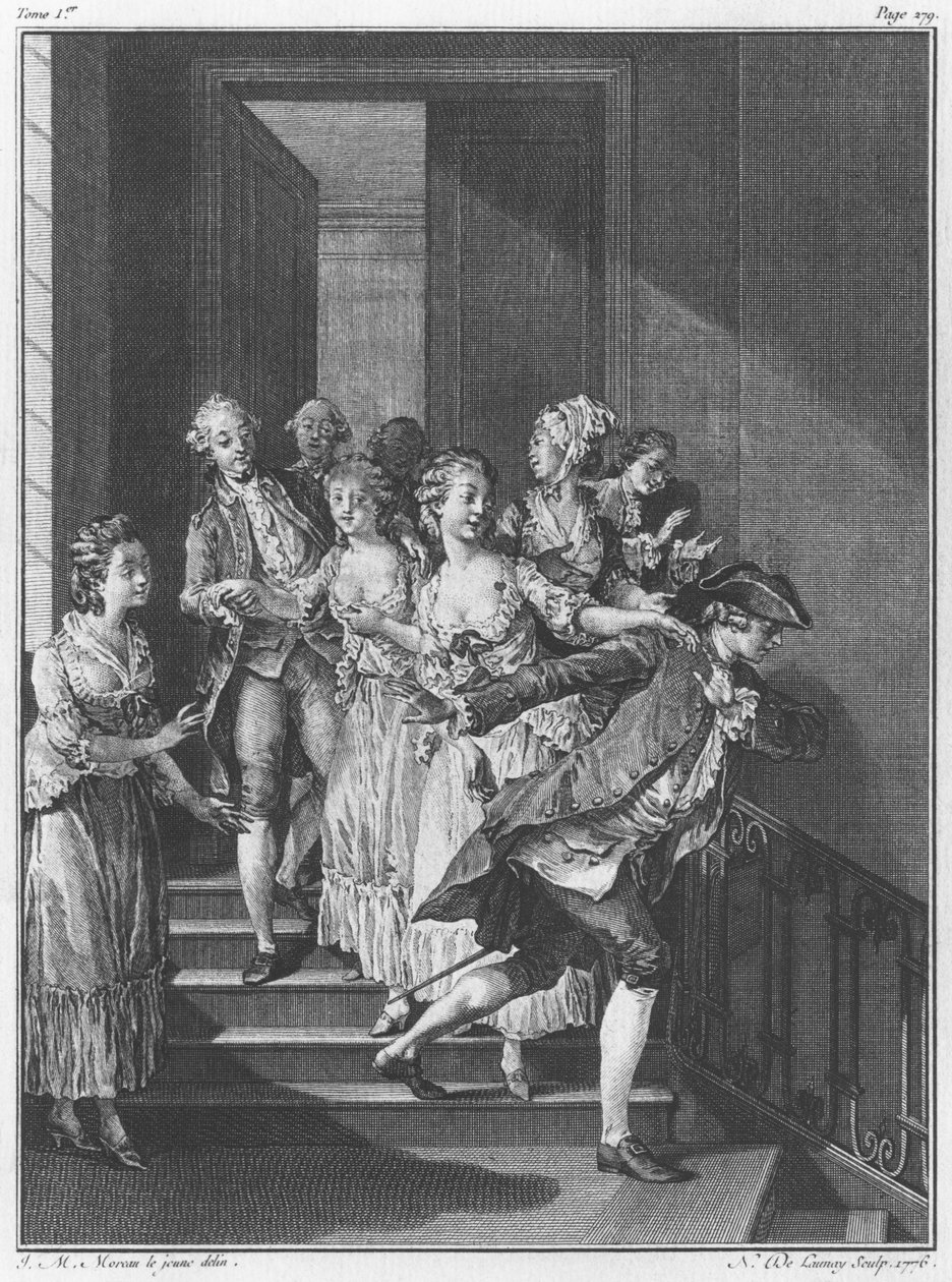 Saint-Preux flyr, volym I, sidan 279, illustration från 