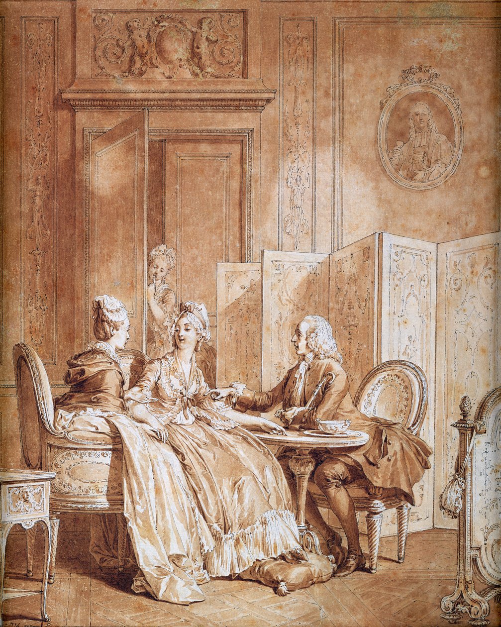 Förklaringen om graviditet (se även 157481) av Jean Michel the Younger Moreau