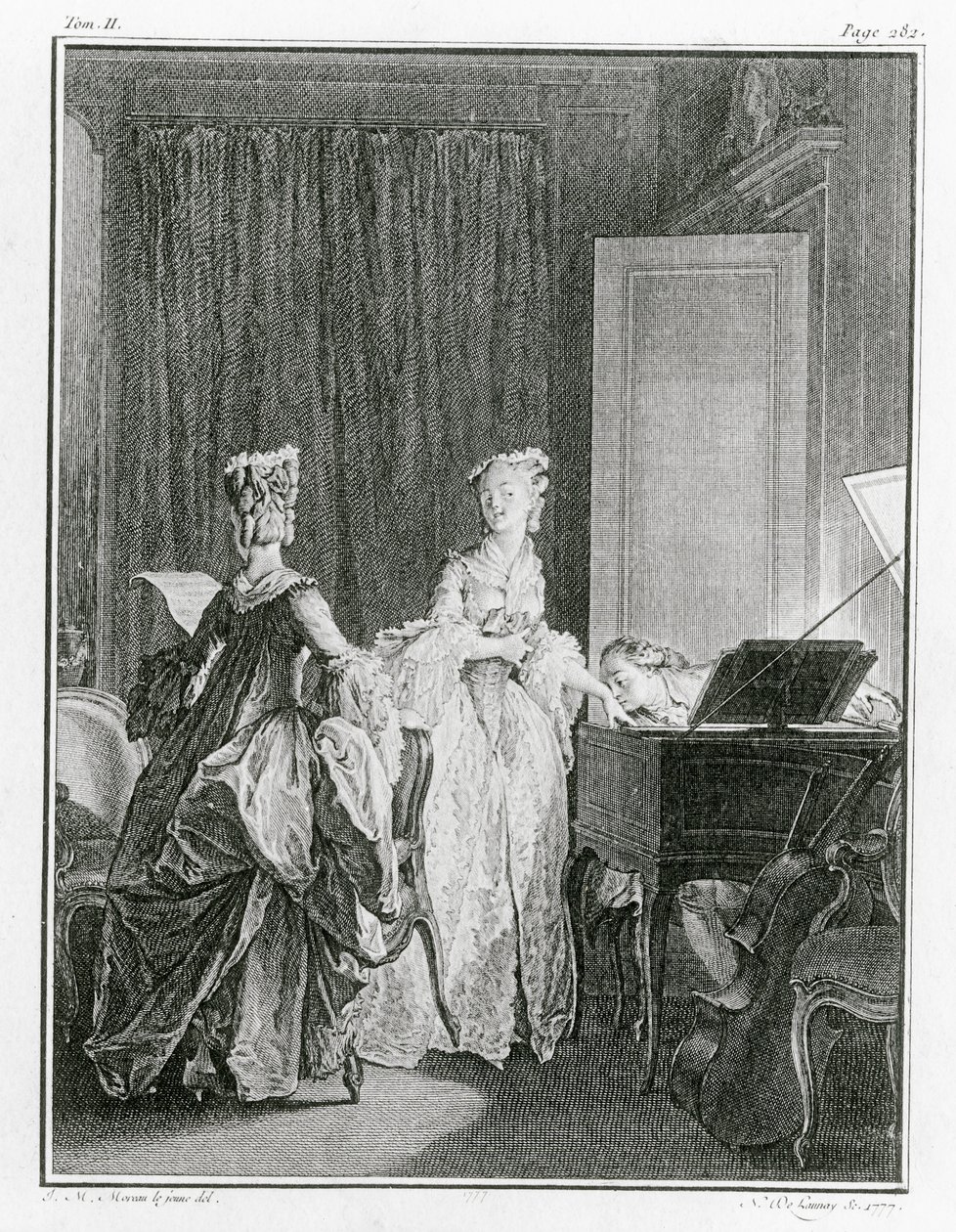The Cembalo, illustration från 