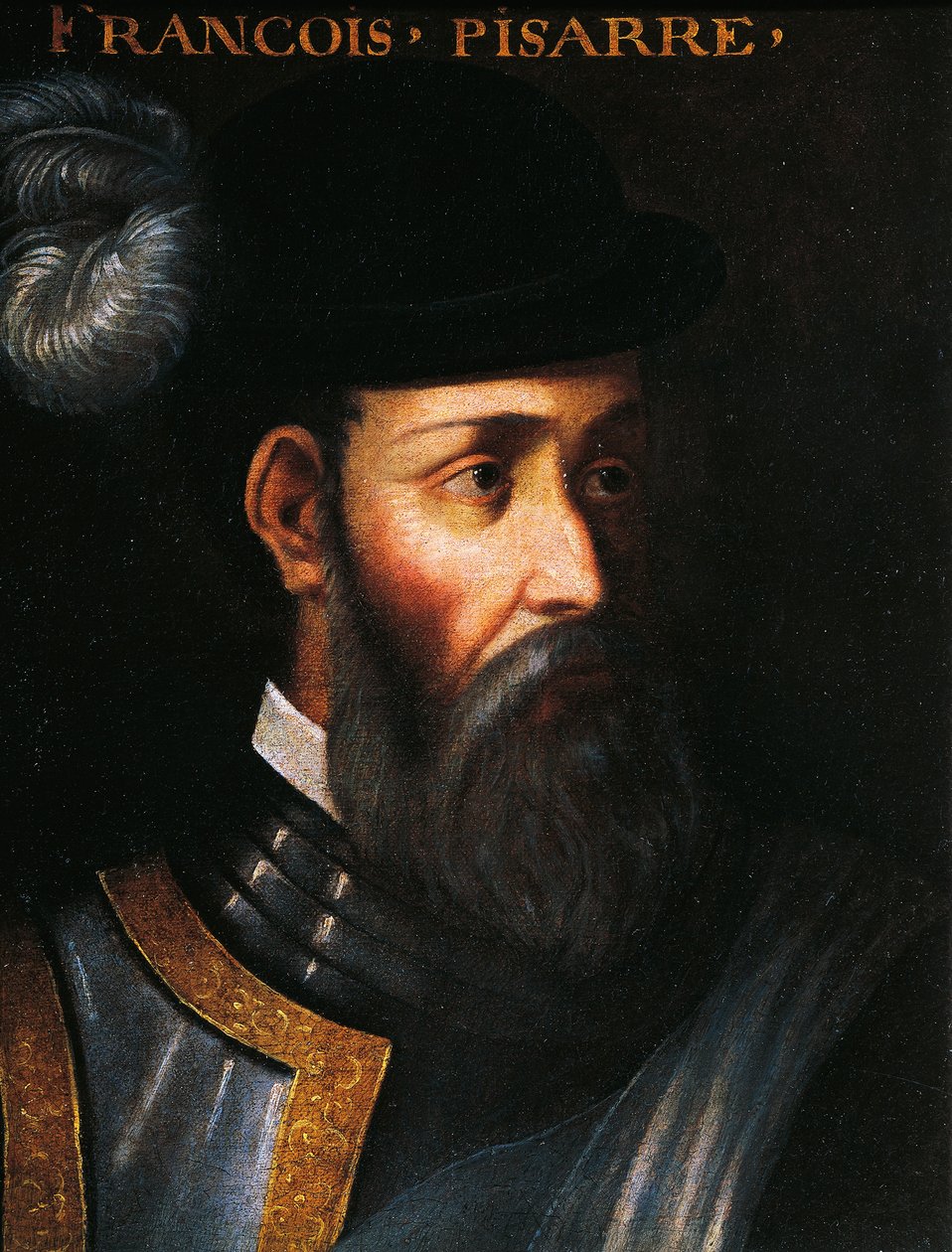 Porträtt av Francisco Pizarro (Trujillo, Spanien av Jean Monier or Mosnier