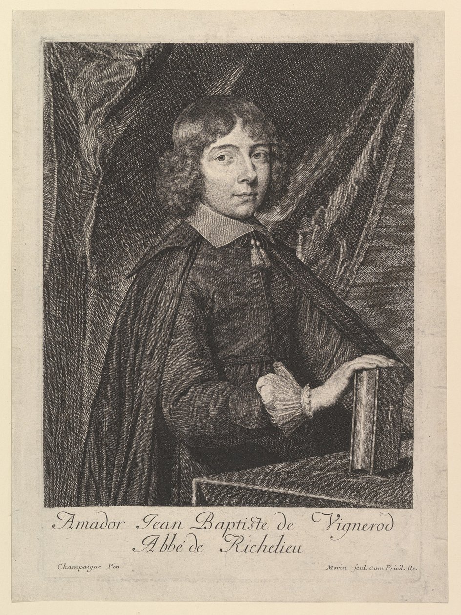 Amador Jean-Baptiste de Vignerod, Abbe de Richelieu. av Jean Morin