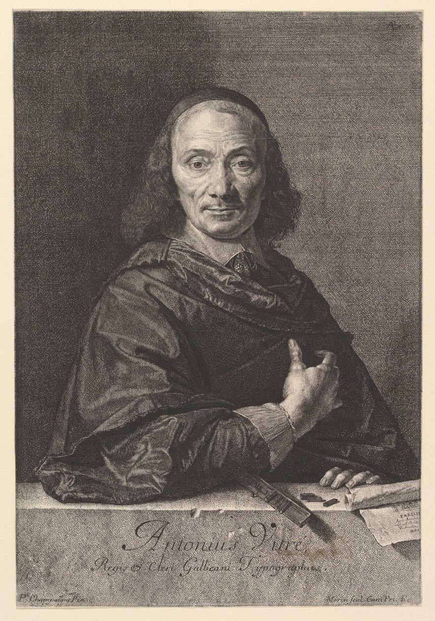Antoine Vitre, typrograf hos kungen. av Jean Morin