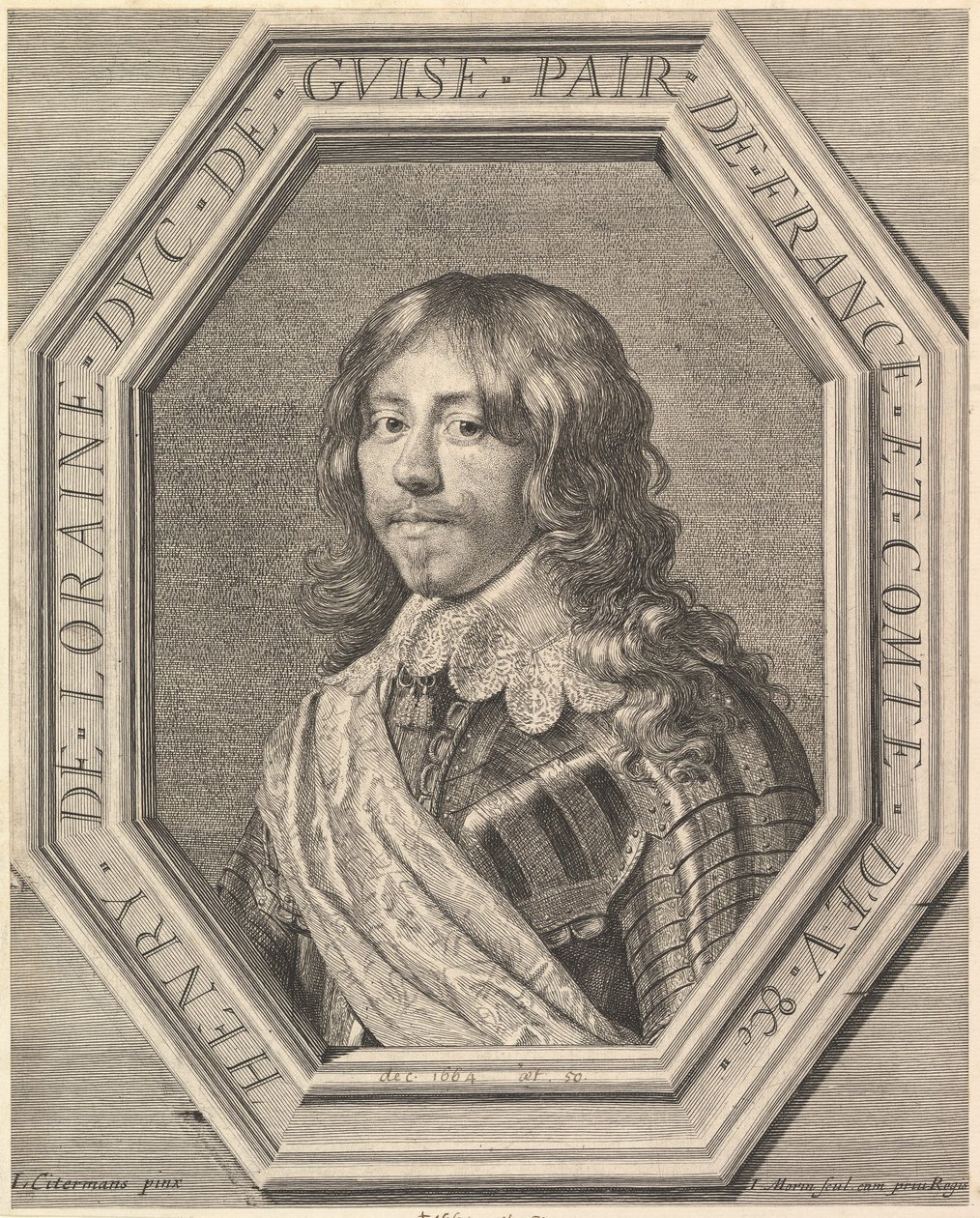Henrik II av Lorraine, hertig av Guise. av Jean Morin